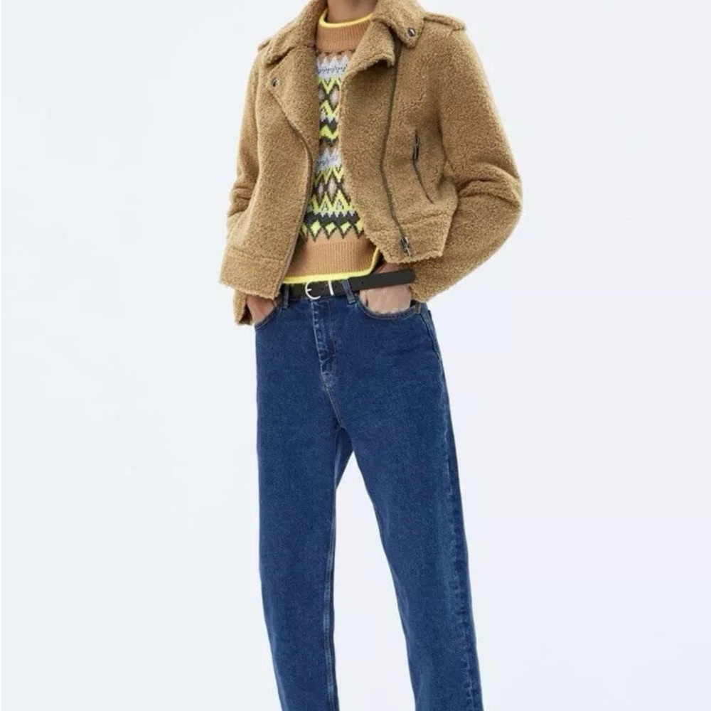 Zara Sherpa Jacket Size M